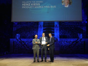 Ocenění převzal Heinz Kiess, vedoucí produktového marketingu autobusů v MAN Truck & Bus